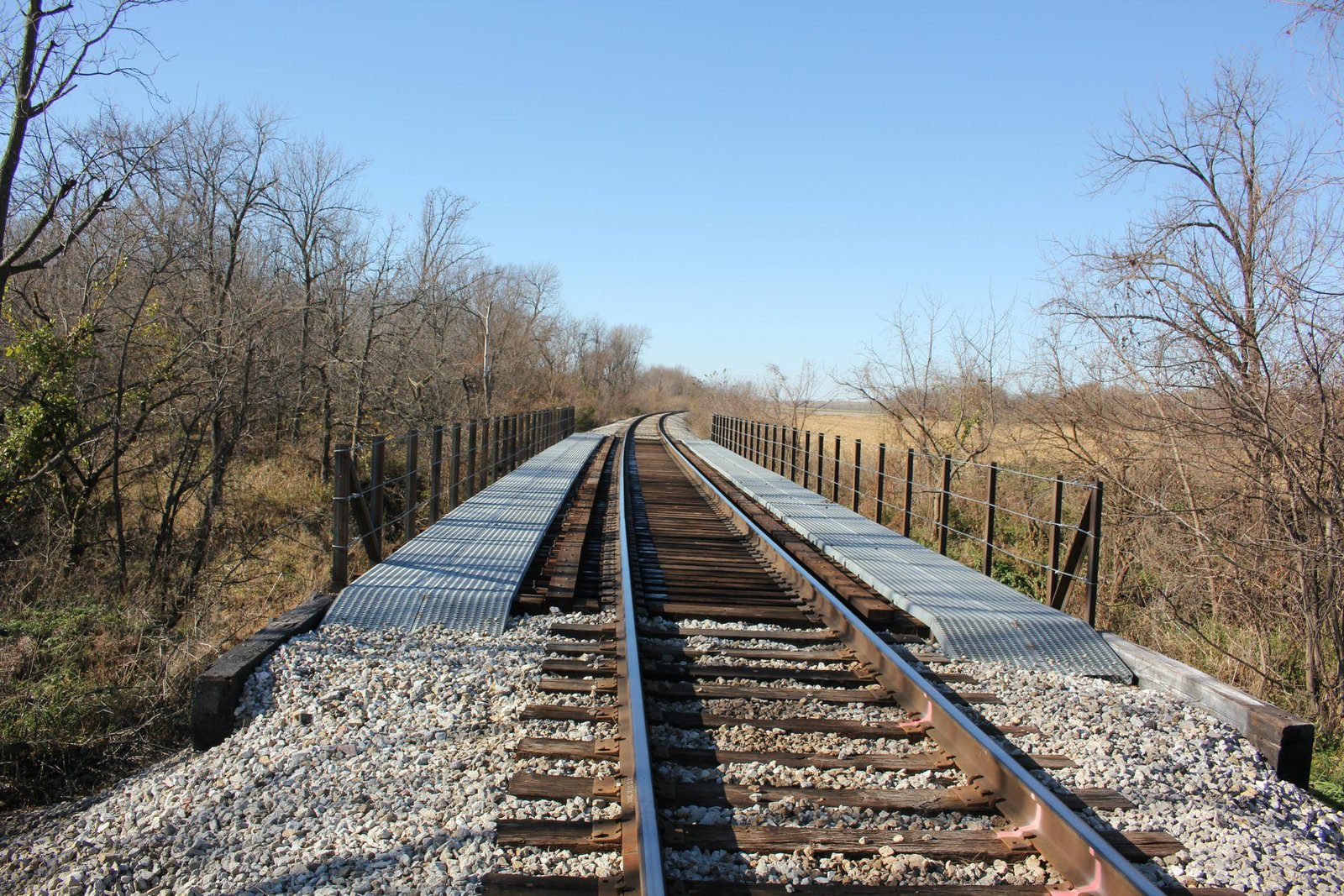 Looking west